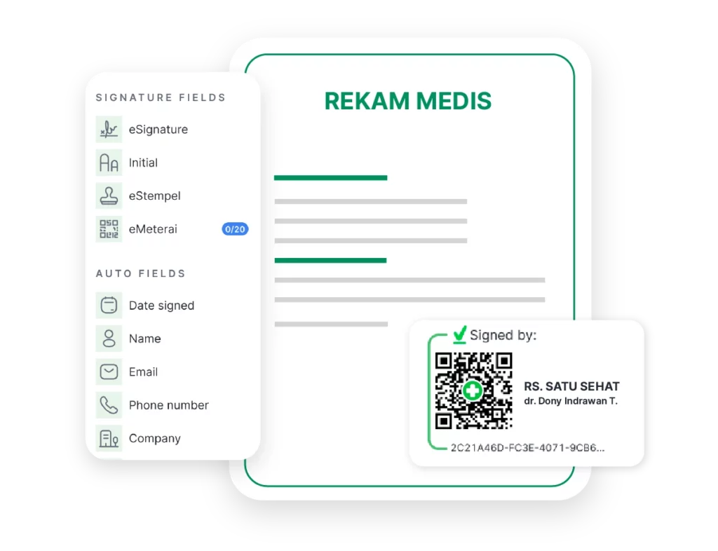 tanda tangan digital untuk medis