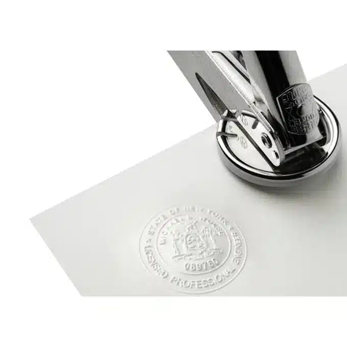 stempel emboss adalah jenis stempel kelima