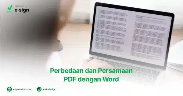 Perbedaan dan Persamaan Dokumen PDF dengan Word
