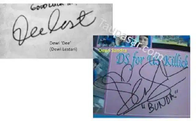 Contoh Tanda Tangan Huruf D