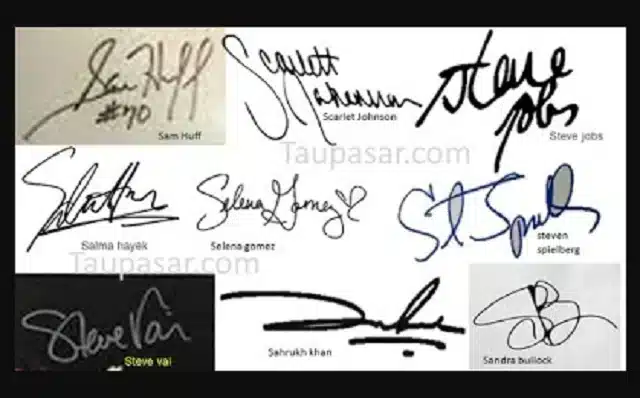 Contoh Tanda Tangan Huruf S