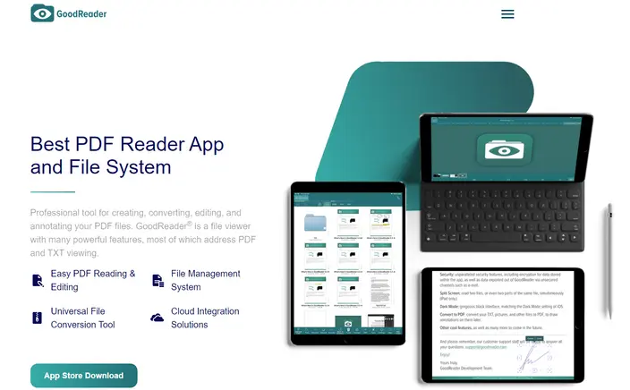 goodreader merupakan salah satu aplikasi pdf gratis terbaik di iphone
