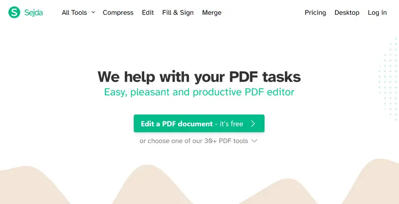 sejda merupakan salah satu aplikasi tanda tangan PDF terbaik