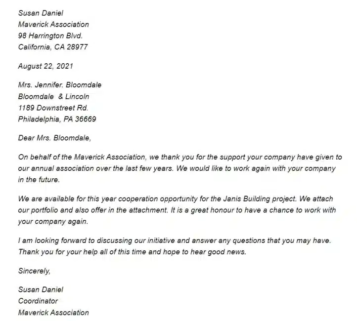 Contoh Penawaran Kerjasama Bahasa Inggris 2