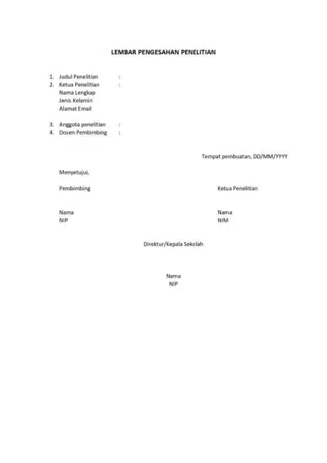 Lembar Pengesahan Penelitian 2