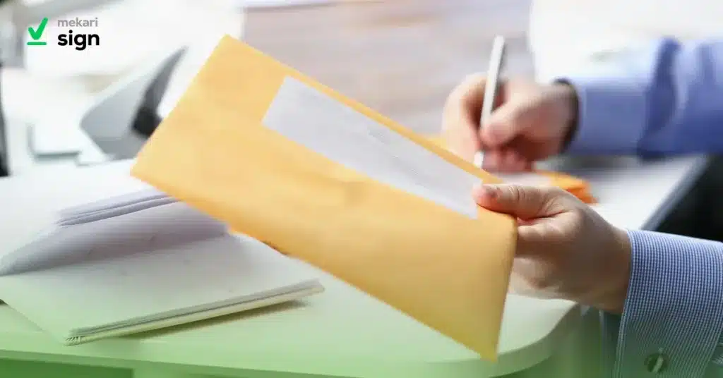 Contoh surat permohonan izin kegiatan dalam bentuk fisik yang siap dikirimkan ke instansi