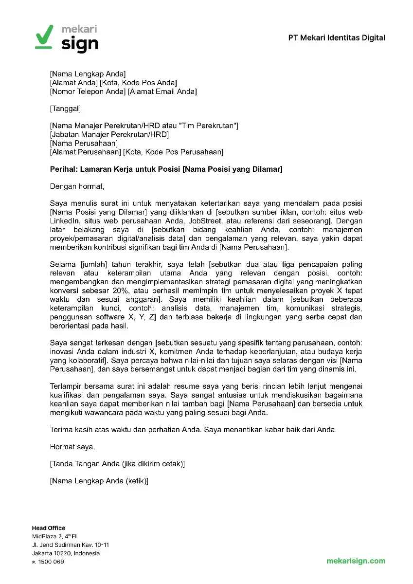 Template Surat Full Block Style - Mekari Sign.docx