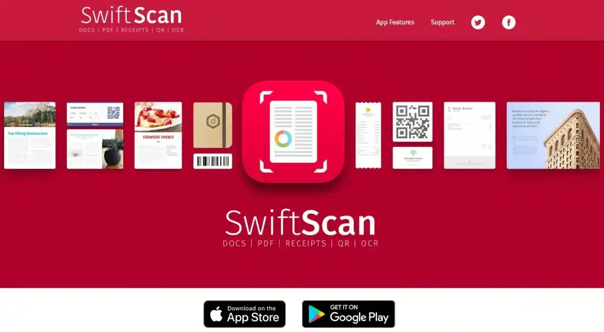 swiftscan aplikasis can dokumen ke PDF