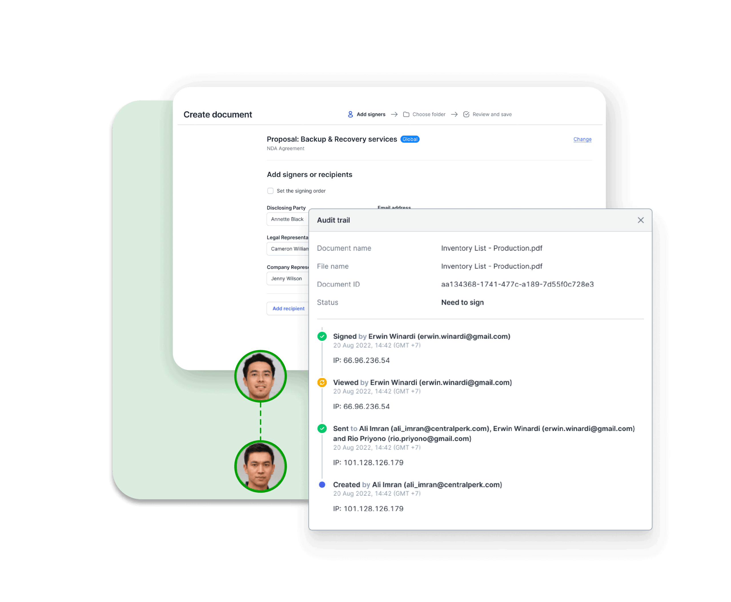 jejak audit untuk pemantauan