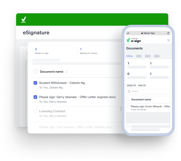 tanda tangan elektronik Mekari Sign