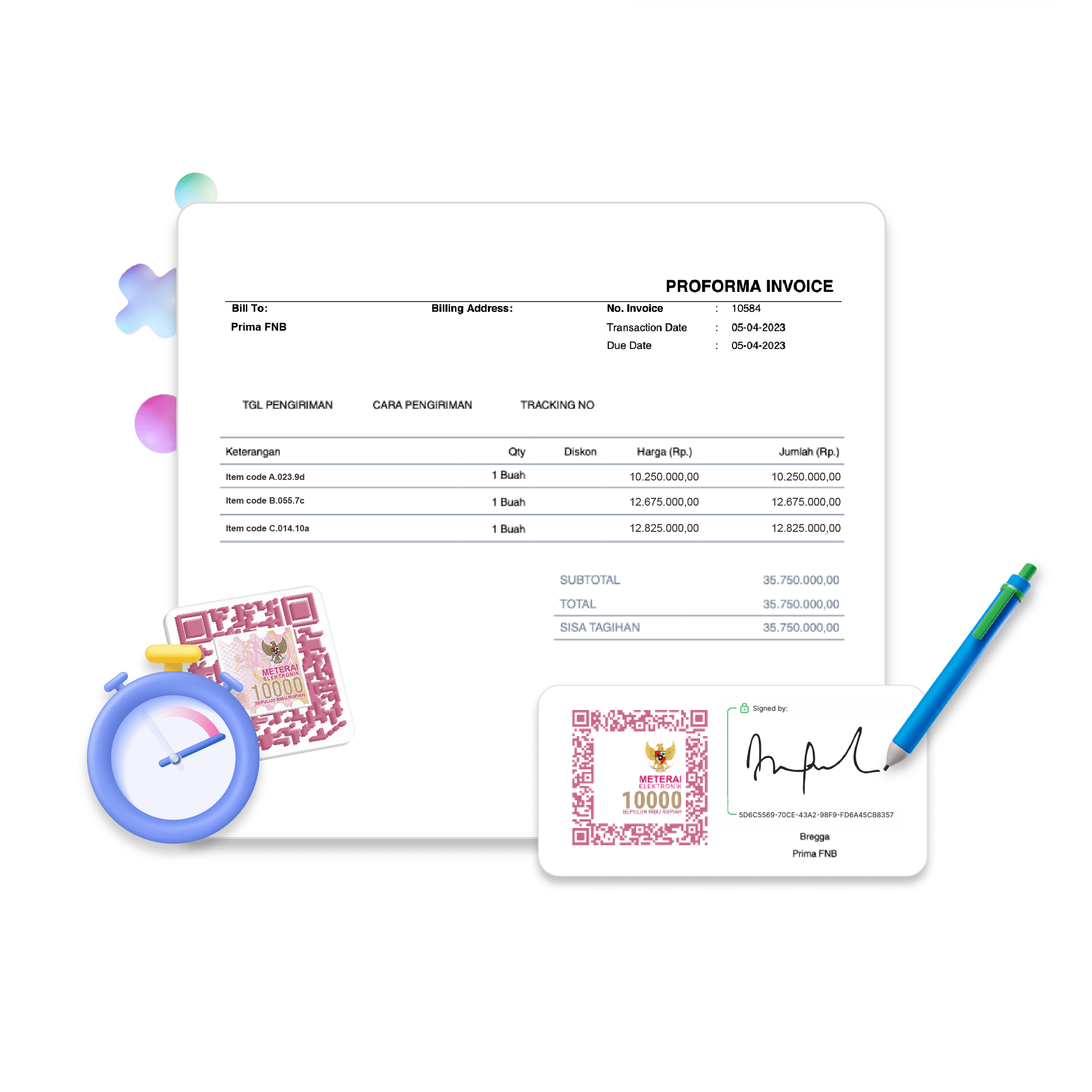 Mekari Sign for finance division