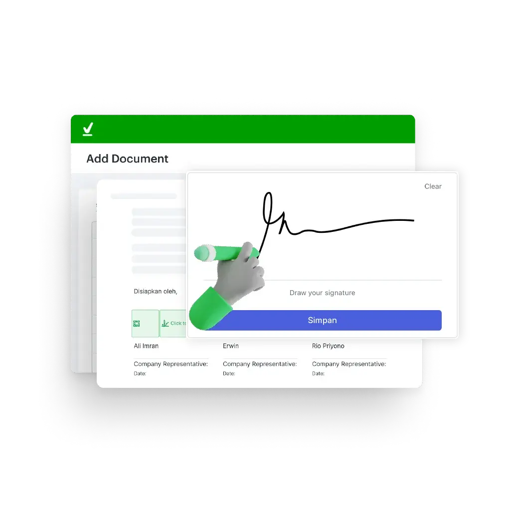 ilustrasi cara membuat digital signature di Mekari Sign