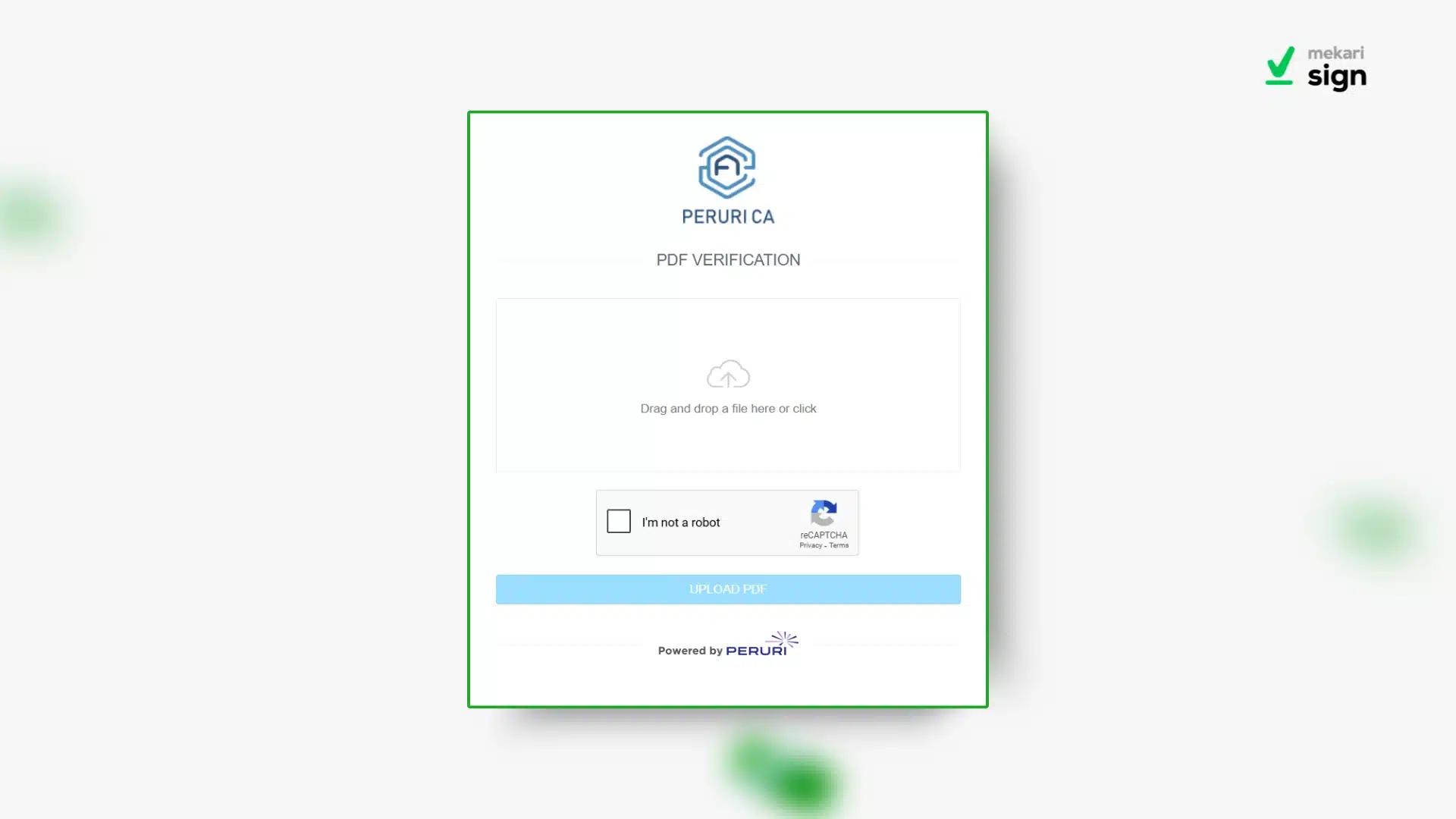 Step 1 Cara Cek Keaslian e-Meterai di Verification Peruri