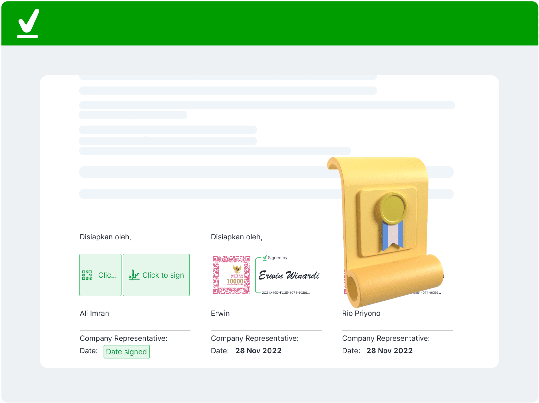 Keabsahan tanda tangan elektronik