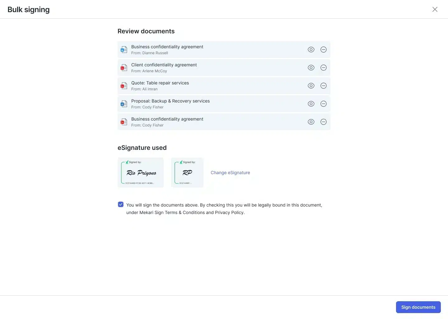 Step 4 tanda tangan bulk signing