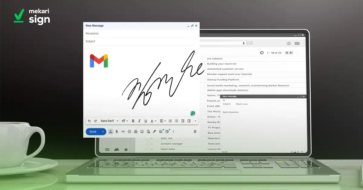Cara membuat signature di gmail