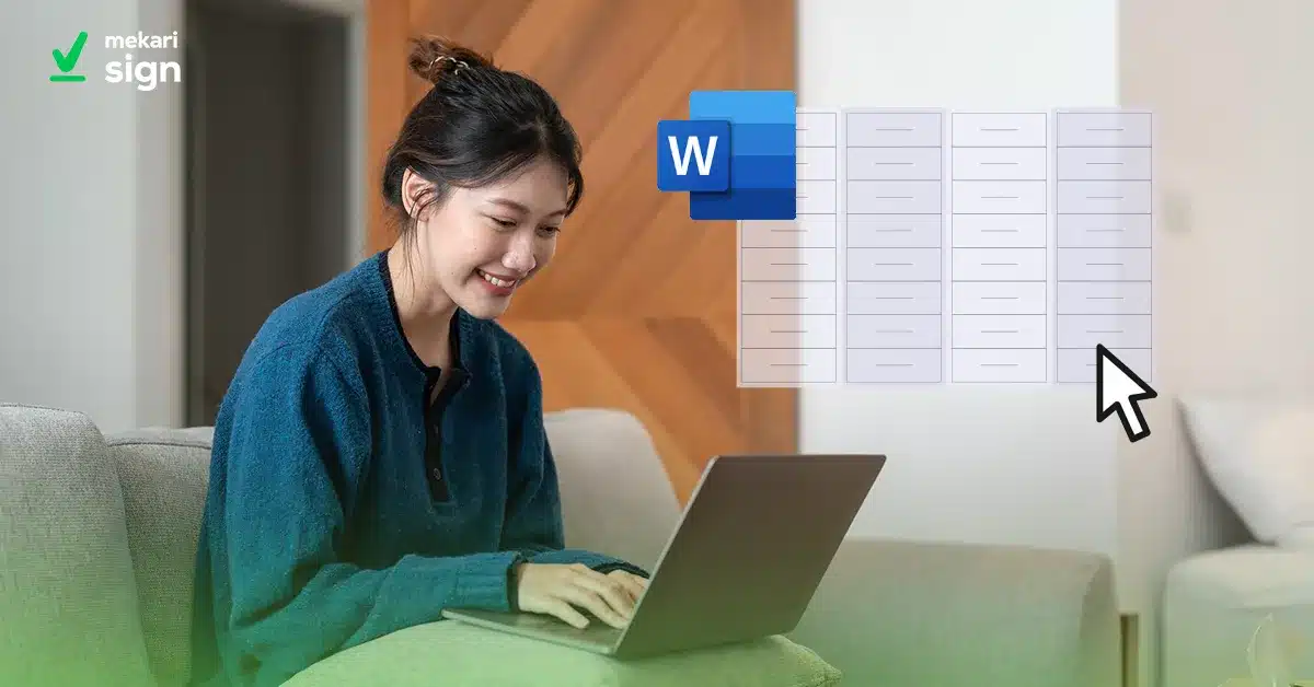 a Membuat Tabel di Word