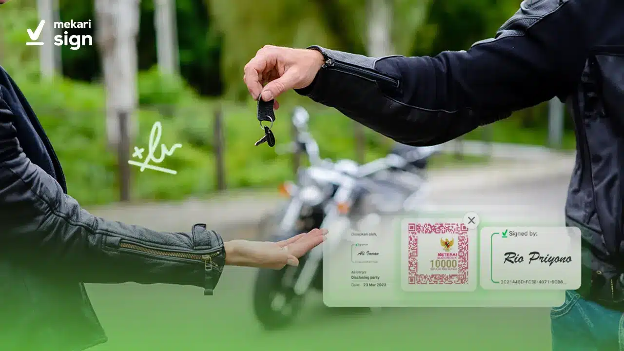 Contoh surat jual beli motor sebagai bukti transaksi kendaraan roda dua secara sah