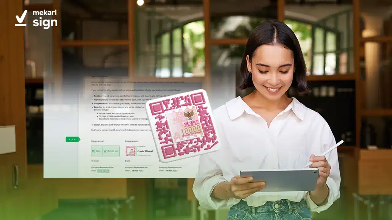 Fungsi meterai dalam perjanjian untuk sahnya dokumen menurut hukum Indonesia