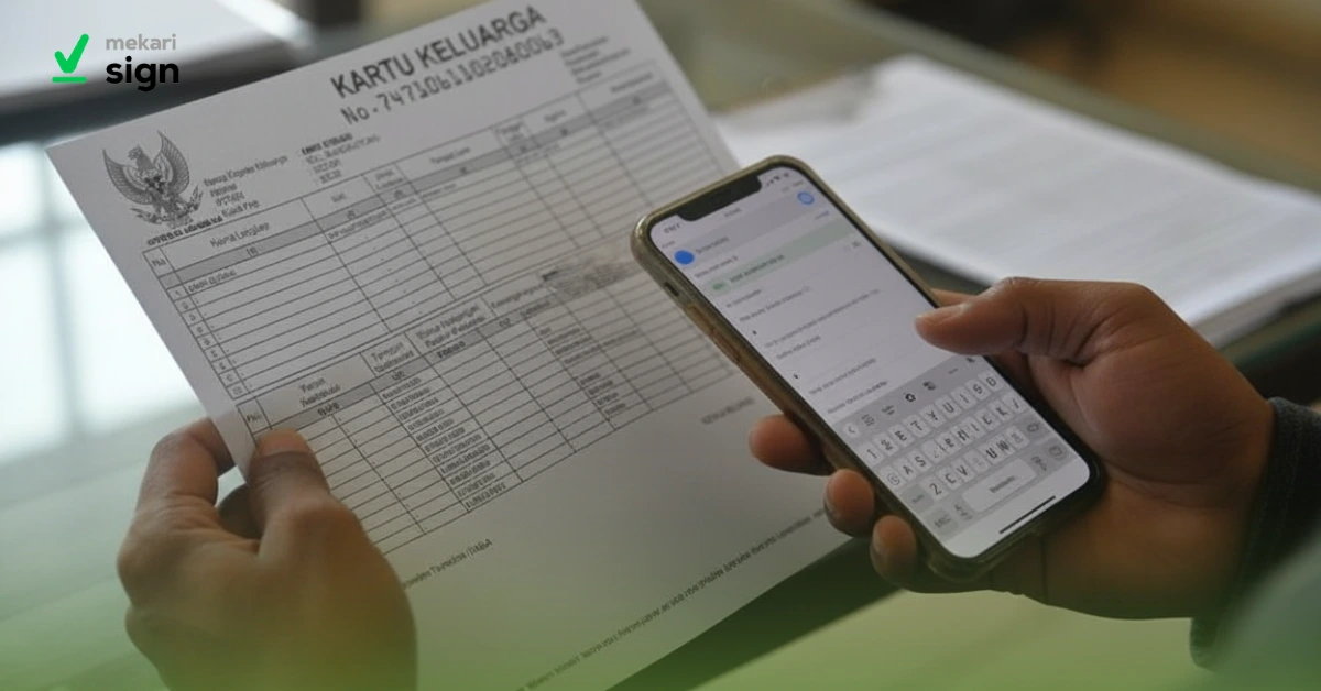 apa itu kartu keluarga? kapan harus buat kartu keluarga baru dan apa fungsinya, serta cara membuat kartu keluarga secara online. kartu keluarga yang baru berwarna putih dengan kertas HVS biasa dan memiliki kode QR sebagai pengganti tanda tangan basah pejabat berwenang