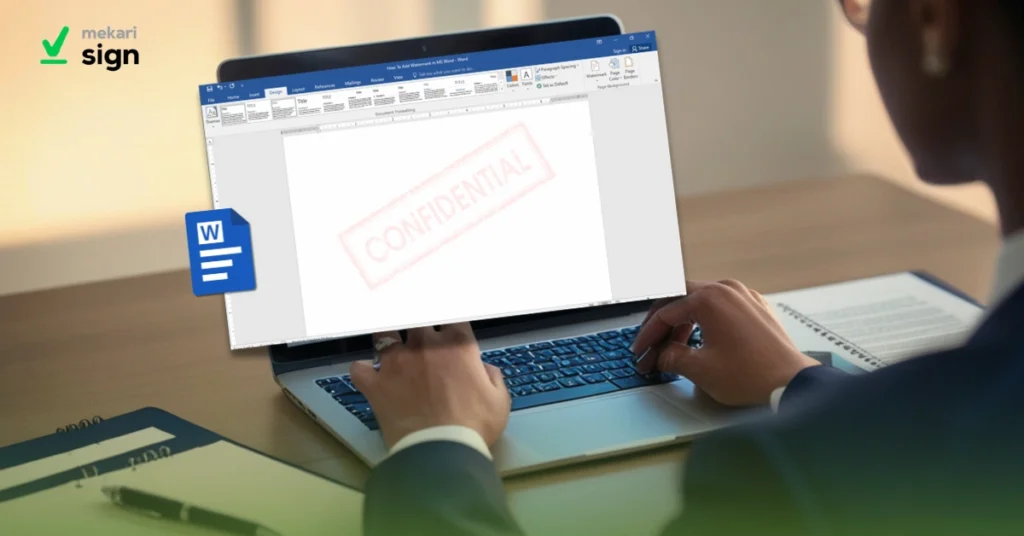 cara membuat atau menambahkan watermark di ms word