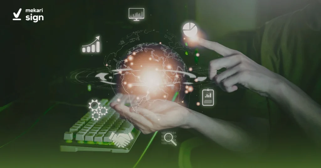 teknologi digital adalah sistem yang mengolah data dalam format biner dan bisa bermanfaat untuk setiap aspek kehidupan. contoh teknologi digital adalah aplikasi streaming Netflix, persuratan digital Gmail, platform digital Mekari Sign, smart home system, dan chatbot AI ChatGPT
